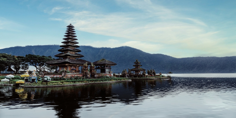 Temple near the Bedugul Lake in Bali