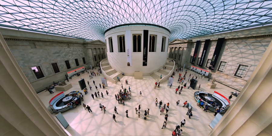 Explore the British Museum's stunning architecture and rich collections in this captivating photo—a treasure trove of history in London.