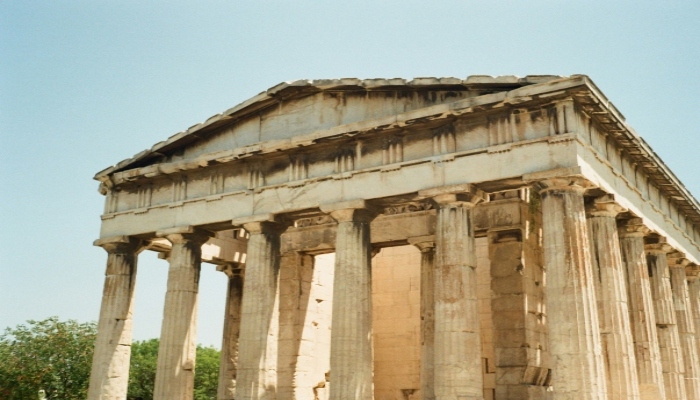 Agora, the popular landmark of the ancient Athens.