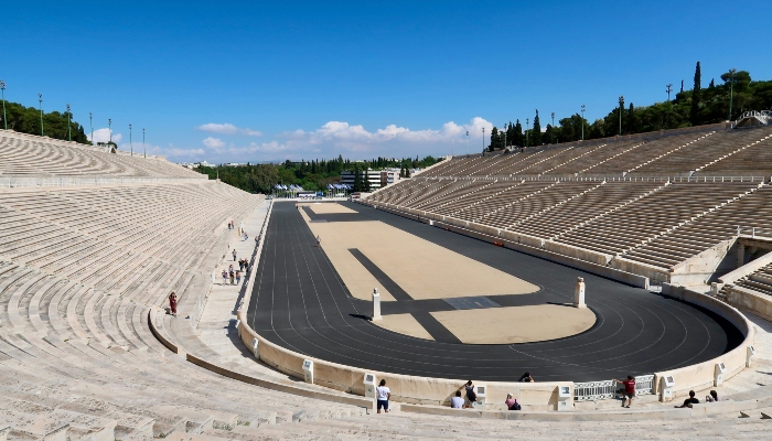 A picturesque view of Panathenaic Stadium of Athens.