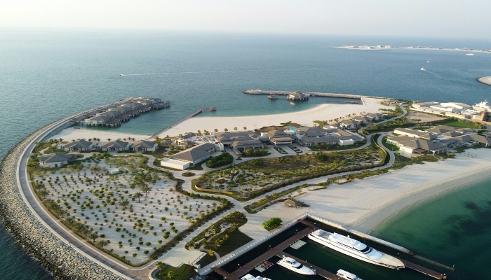 An aerial view of Jumeirah Beach