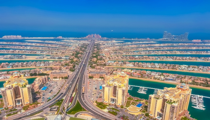 Palm Jumeirah view from top