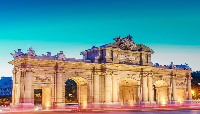 One of the best things to do in Madrid is to visit Puerta de Alcala.