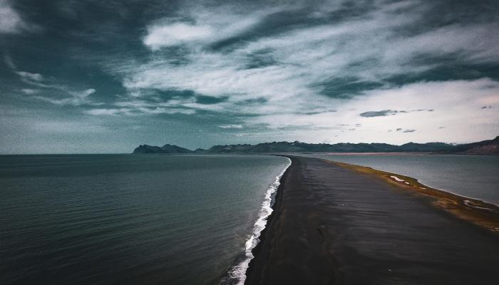 One of the unique places in Iceland, Black Beach is a place to stroll peacefully.